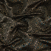 Scaled Brocade, Gold & Teal